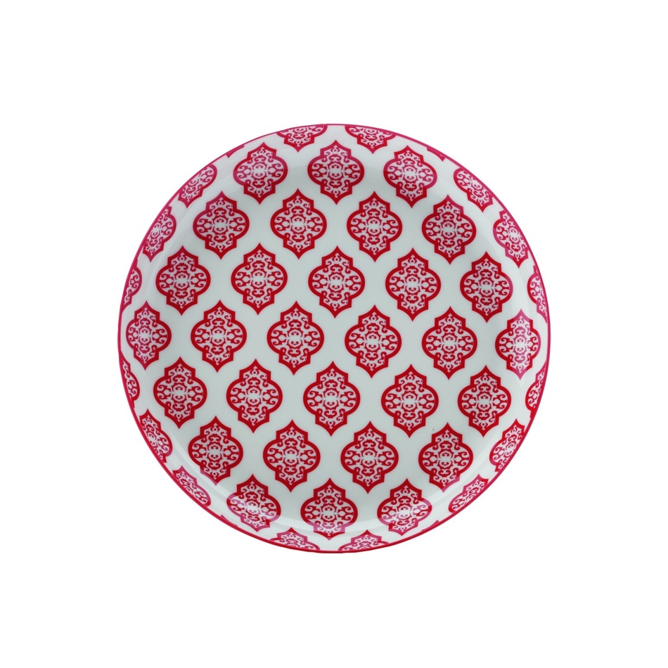 Maxwell & Williams Alcazar plytký tanier Red Circ, 23 cm