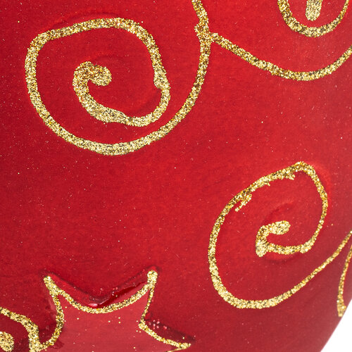 Keramický obal na květináč Golds červená, 15 x 12,5 cm