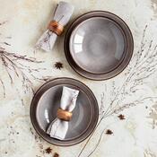 Mäser Súprava plytkých a hlbokých tanierov 8 ks SMOKY'S – hnedá