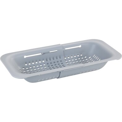 Scurgător telescopic Wenko 30 - 50 cm, pe chiuvetă, gri
