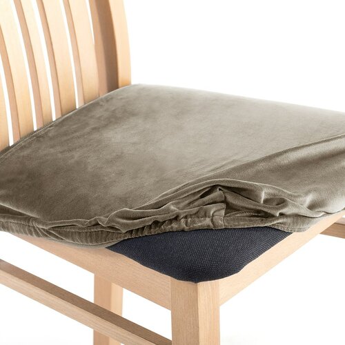 Spannbezug für Stuhlkissen Restilo Sento Beige, 40 x 40 + 5 cm