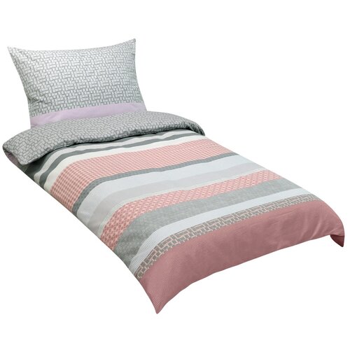 Bellatex Flanelov posteljno perilo Ornament siva,140 x 200 cm, 70 x 90 cm