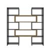 Knihovna Poyraz Black and Oak