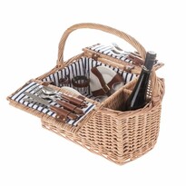Coș de picnic pentru 4 persoane Ibiza, 43 x 22 cm/39 x 28 cm