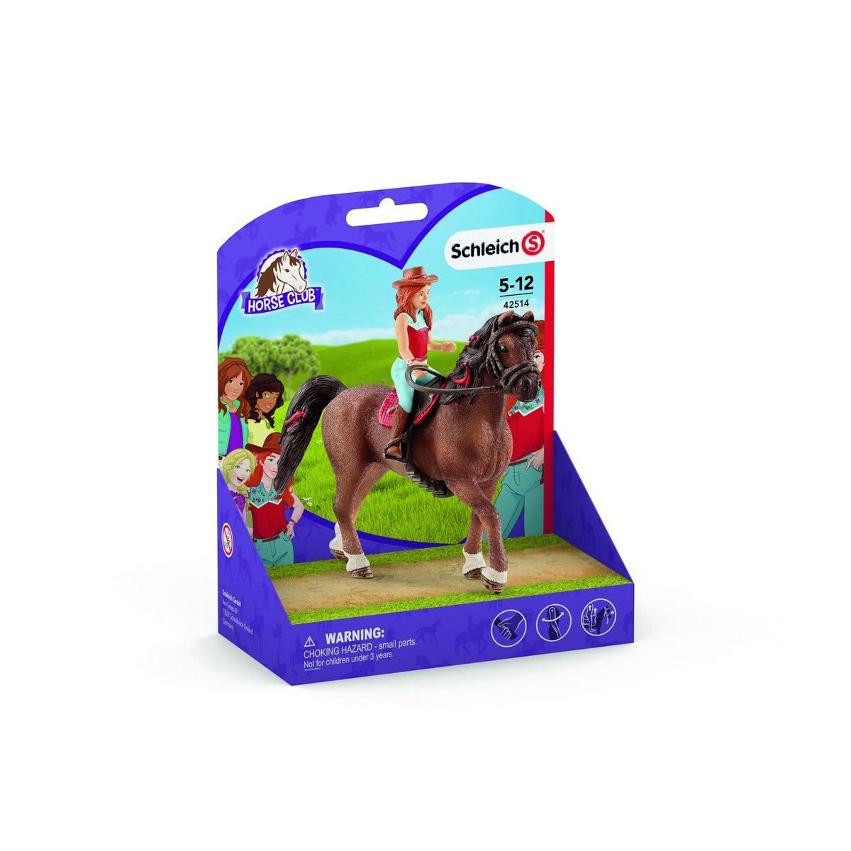 Obrázok Schleich Zrzka Hannah a kůň Cayenne (4055744036132)