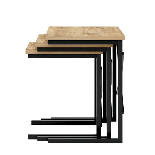 Odkladací stolík Atlantic Pine Cross, 3 ks