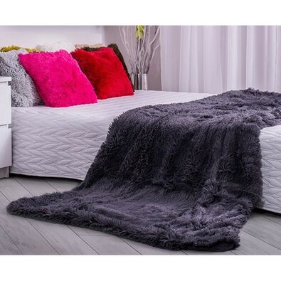 Domarex Koc XXL / Narzuta na łóżko Corona szara, 200 x 220 cm