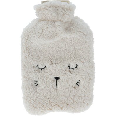 Thermophor mit Bezug in Lammfelloptik Rabbit Weiß, 33 x 21 cm