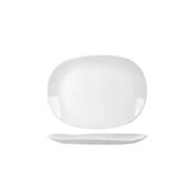 Altom Servírovací talíř z opálového skla White harmony 30 x 22,5 cm