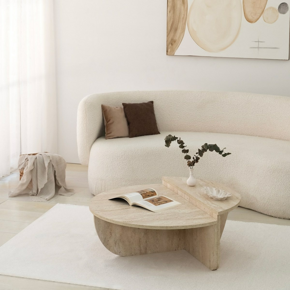 Konferenčný stolík Podium Travertine
