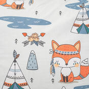 4Home Dětské bavlněné povlečení Indian fox, 140 x 200 cm, 70 x 90 cm