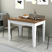 Jídelní stůl Kiev White and Walnut