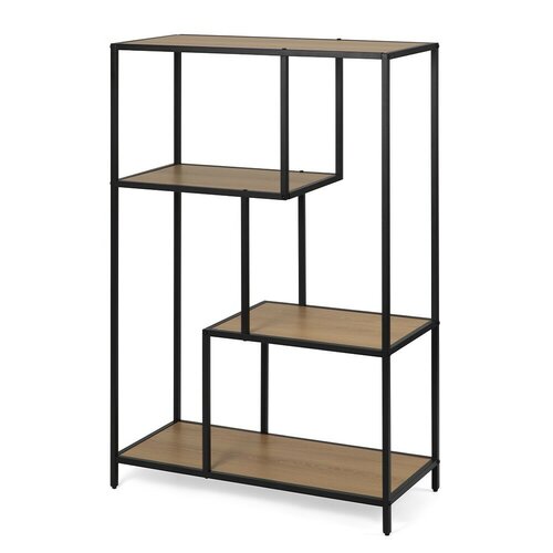 Raft metalic LOFTY GRID Low Oak, 114 x 77 cm