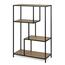 Raft metalic LOFTY GRID Low Oak, 114 x 77 cm