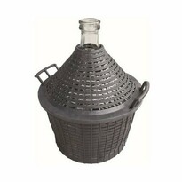 Damigeană din sticlă, în coș din plastic, 10 l Damigeană din sticlă, în coș din plastic, 10 l