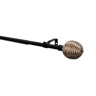 Rozciągalny zestaw 16/19 mm Theta czarny matowy,120–210 cm