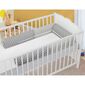 Bellatex Crib Mantinet cilindru Stars gri, 240 cm