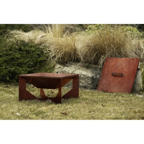 Vento Zahradní ohniště 50 x 50 x 30 cm, corten CORGARDEN 1014