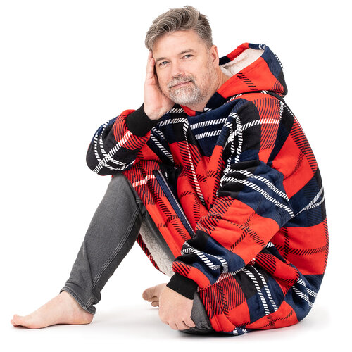 4Home Ovčja mikina mikroplyš Kostka, velikost L