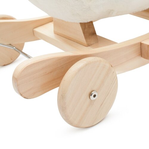 Baby Mix Hintaló játék kerekekkel és dallamokkal, fehér hattyú, 61 x 32 x 52 cm