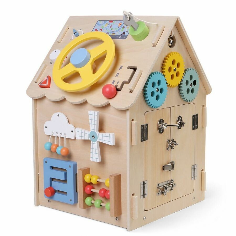 2Kids Toys Activity board Domček prírodná