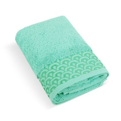 Bellatex Frotteehandtuch Spitze türkisfarben, 50 x 100 cm