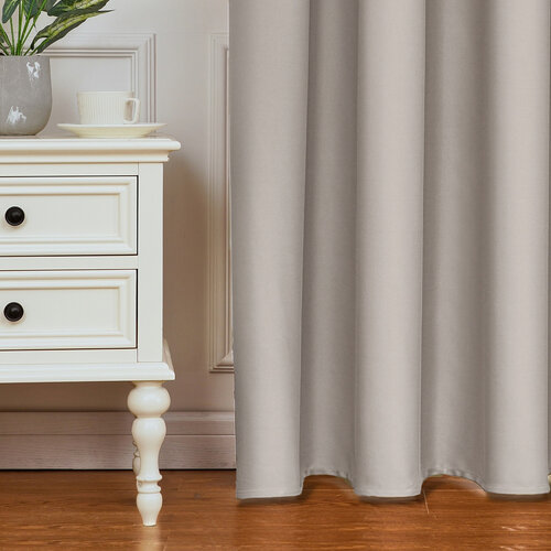 4Home Vorteilsset Verdunkelungsvorhang Dublin beige, 150 x 250 cm, 2 Stück