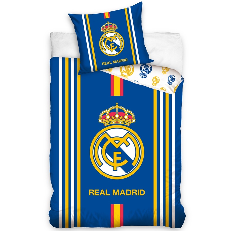 Real Madrid Centro Amarillo pamut ágynemű, 140 x 200 cm, 70 x 80 cm