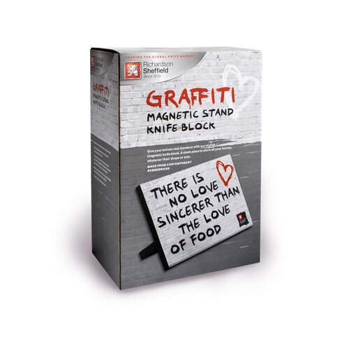 Richardson Sheffield Magnetický stojan na nože Graffiti 30,5 x 21 cm