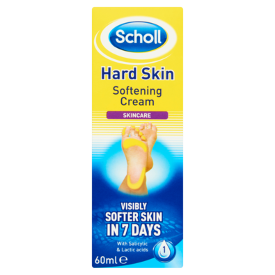 Scholl Krém na zmäkčenie stvrdnutej kože na nohách, 60 ml