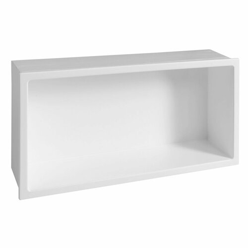 POLYSAN 1301-82 Vstavna polica za oblogo, 81 x 27cm, lit marmor, bela