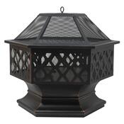 Cattara 13008 Ognjišče s pokrovom Hexagon, 60,5 x70 x 62,5 cm