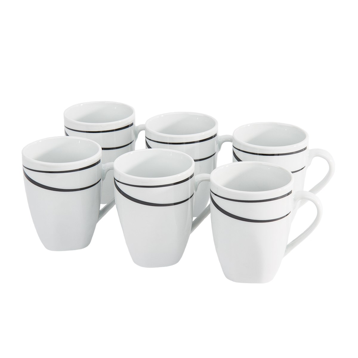 Domestic 6-dielna sada hrnčekov Oslo, 320 ml