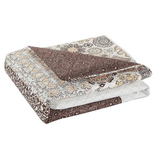 DecoKing Покривало для ліжка Alhambra коричневий, 220 x 240 см