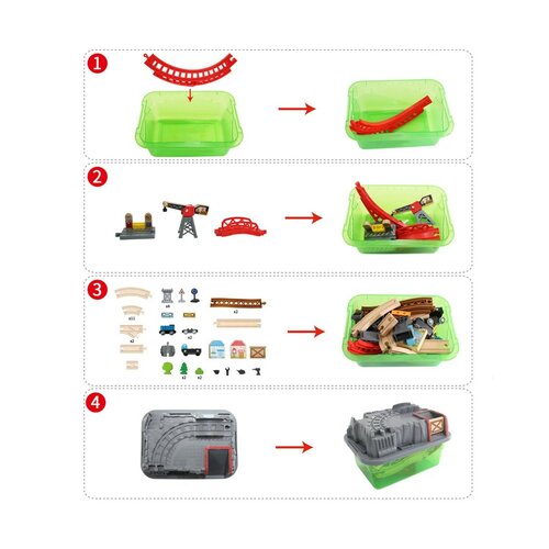 Hape Tor kolejowy z pudełkiem do zabawy