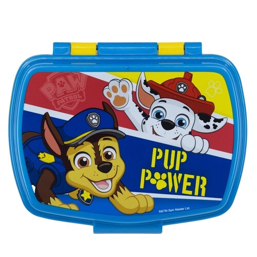 Stor Škatla za malico Paw patrol 17,5 x 14,5 x 6,5cm, modra