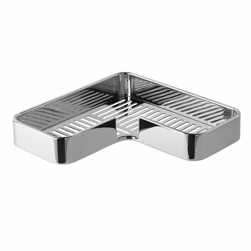 GEDY A98313 Il Giglio Eckablage für Dusche , 25,5 x 4,2 x 25,5 cm, Chrom