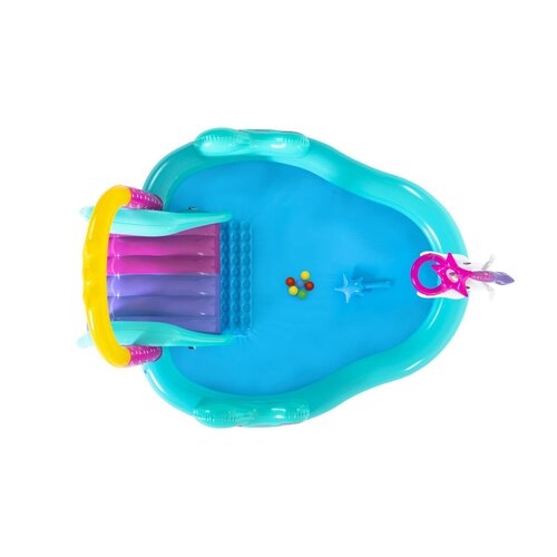 Bestway Napihljivo vodno igralno središče Jednorožec, 274 x 198 x 137 cm