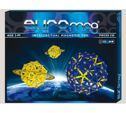 Magnetická stavebnice Euromag - 120 dílků