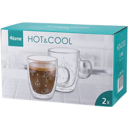4Home Szklanka termiczna Winter Hot&Cool 400 ml, 2 szt.