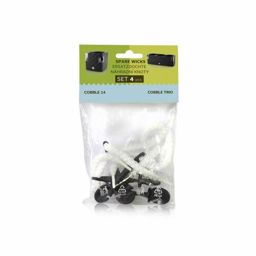 Flower Lover Nadomestni knoti za lončke Cobble, 4kos