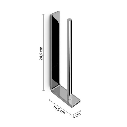 GEDY A9240213 Il Giglio тримач запасноготуалетного паперу, хром