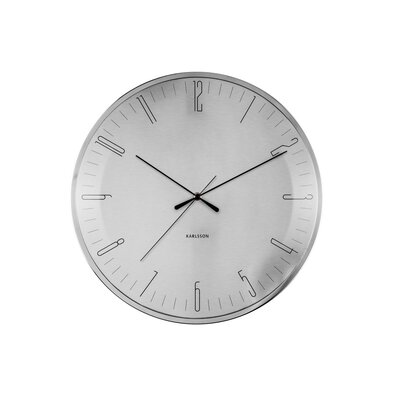 Karlsson KA5755 Designové nerezové nástěnné hodiny, 40 cm