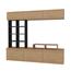 Teak and Black TV-fal