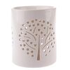 Porcelán aromalámpa Heart tree fehér, 11 x 13 cm