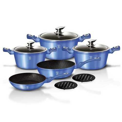 Berlinger Haus 10-dielna sada riadu Royal Blue Metallic Line