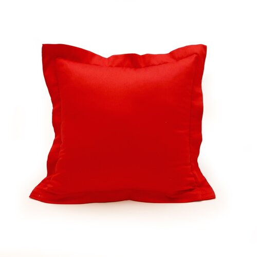 Obliečka na vankúšik s lemom satén červená, 40 x 40 cm