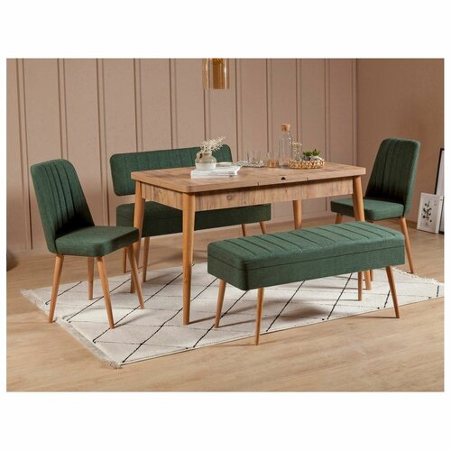 Set de sufragerie Vina Atlantic Pine and Green I,5 piese
