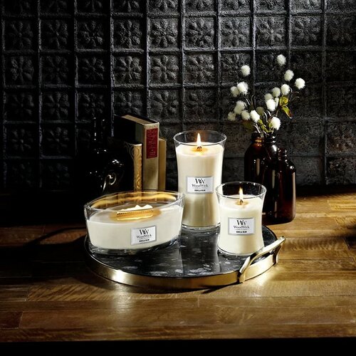 WoodWick Vonná sviečka váza veľká Vanilla Bean, 609 g