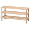 Dulap pentru pantofi cu 3 rafturi Kesper 69723,deschis, 77 x 40 x 26 cm